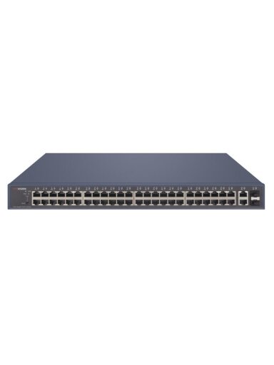 52 prievadų, 48 PoE prievadų komutatorius Hikvision DS-3E1552P-SI