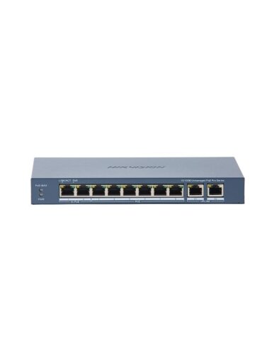 Hikvision 10 prievadų 8 PoE prievadų komutatorius DS-3E0310HP-E(C)
