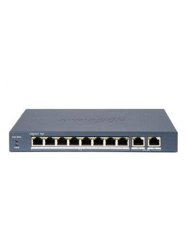 Hikvision 10 prievadų 8 PoE prievadų komutatorius DS-3E0310P-E/M(B)
