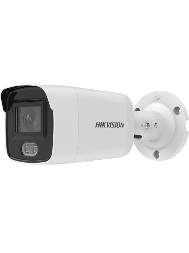Hikvision bullet DS-2CD2047G2-LU(C) F4 (balta, 4 MP, 40 m. LED, ColorVu) Hikvision bullet DS-2CD2047G2-LU(C) F4 (balta, 4 MP, 40 m. LED, ColorVu)
