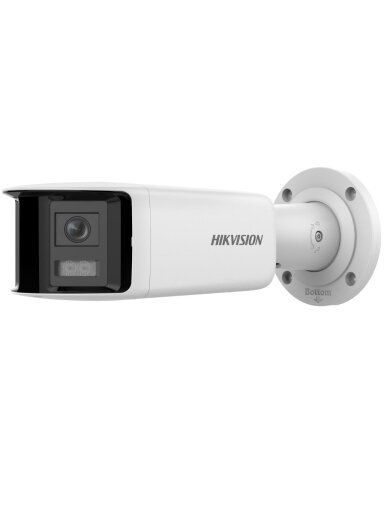 Hikvision bullet DS-2CD2T46G2P-ISU/SL(C) (balta, 4 MP, 40 m. IR, AcuSense, panoraminė 180°)