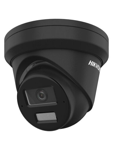 Hikvision dome DS-2CD2343G2-LI2U F2.8 (juoda, 4 MP, 30 m IR+LED, AcuSense)