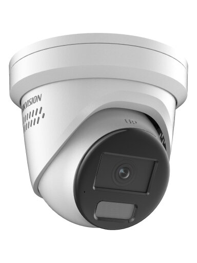 Hikvision dome DS-2CD2347G2-LSU/SL F2.8  (balta, 4 MP, 30 m. LED, ColorVu)