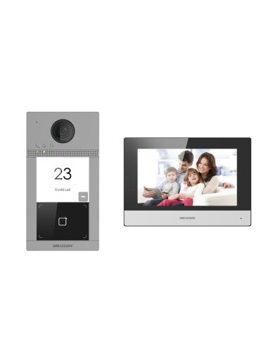 Hikvision SP telefonspynės komplektas DS-KIS604-S(C) Hikvision SP telefonspynės komplektas DS-KIS604-S(C)