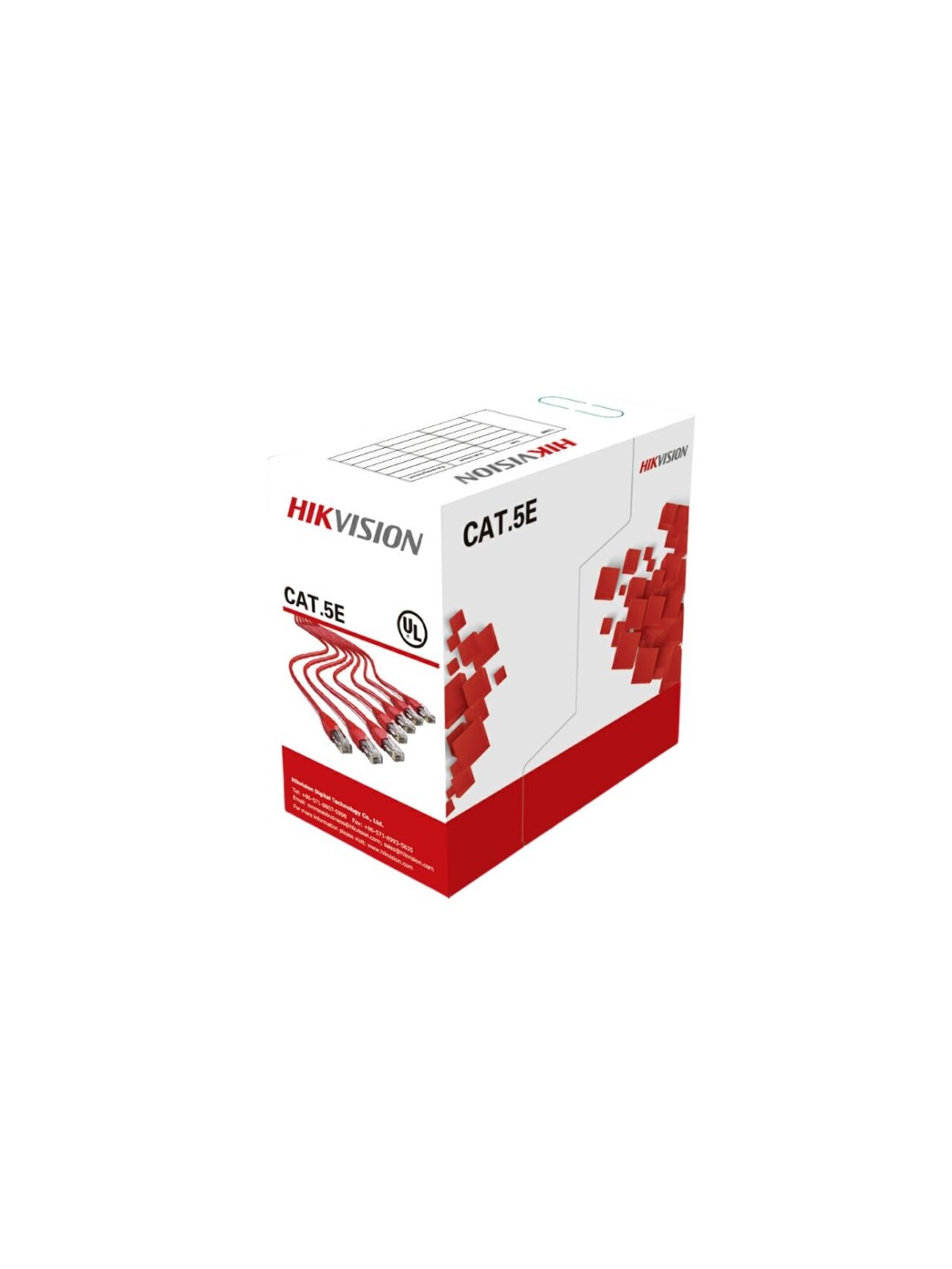 Kabelis ryšio Hikvision UTP 5E (Gysla-0.50mm, ritė 305m) DS-1LN5E-S Kabelis ryšio Hikvision UTP 5E (Gysla-0.50mm, ritė 305m) DS-1LN5E-S