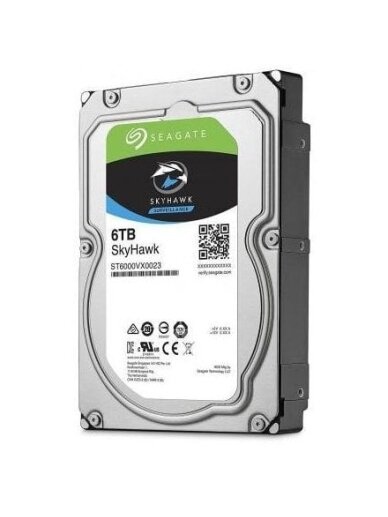 Kietasis diskas SEAGATE Skyhawk ST6000VX009 6TB Surveillance Kietasis diskas SEAGATE Skyhawk ST6000VX009 6TB Surveillance