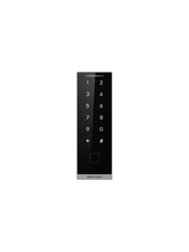 Kortelių skaitytuvas Hikvision DS-K1105EMKB (EM 125kHz, klaviatūra, RS485, Wiegand W26/W34, IP66)