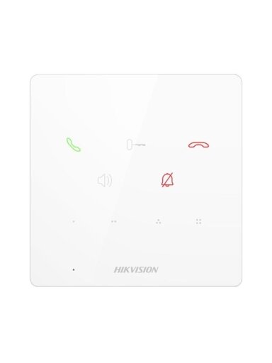 Telefonspynės vidinė stotelė, be ekrano, Hikvision DS-KH6000-E1 (BALTAS)
